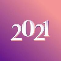 feliz año nuevo 2021 celebración vector plantilla diseño ilustración