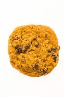 Oatmeal cookie and biscuit on white background