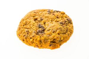 Oatmeal cookie and biscuit on white background photo