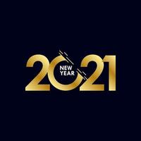 Happy New Years 2021 Celebration Vector Template Design Illustration