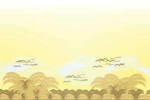 Summer Background Concept Yellow Nature Vector