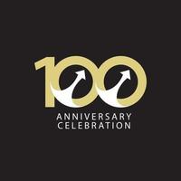 100 Years Anniversary Celebration Vector Template Design Illustration