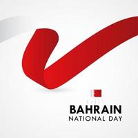 Feliz celebración del día nacional de bahrein ilustración de diseño de plantilla de vector