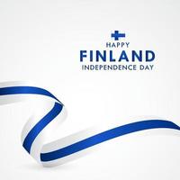 Happy Finland Independence Day Celebration Vector Template Design Illustration