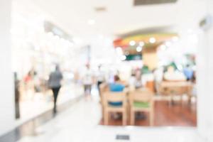 Abstract defocused shopping mall background photo