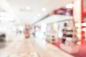 Abstract defocused shopping mall interior for background photo