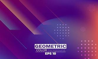 geometric background with gradient motion shapes composition. vector