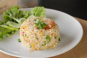 Fried rice on a plate photo