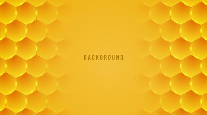 abstract hexagon honey bee background vector illustration