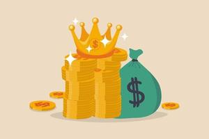 Money is king concept vector