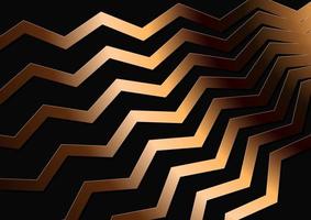 Abstract background with a gold zig zag pattern vector