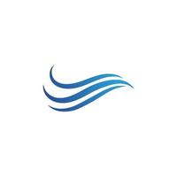 Water wave icon vector