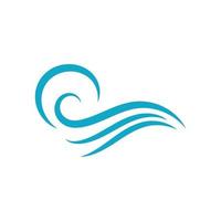 Water wave icon vector