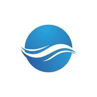 Water wave icon vector