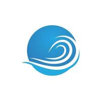 Water wave icon vector