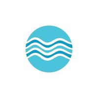 Water wave icon vector