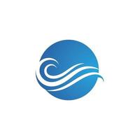 Water wave icon vector