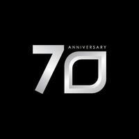 70 Years Anniversary Celebration Vector Template Design Illustration