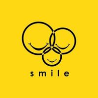 Smile Logo Vector Template Design Illustration