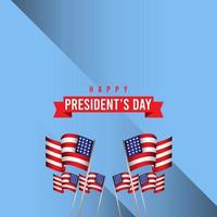 Happy President's Day Celebration Vector Template Design Illustration