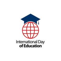 International Day of Education Celebration Vector Template Design Illustration