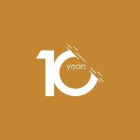 10 Years Anniversary Celebration Vector Template Design Illustration