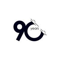 90 Years Anniversary Celebration Vector Template Design Illustration