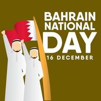 Bahrain National Day Vector Template Design Illustration