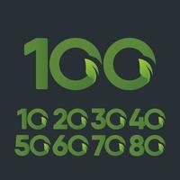 100 años celebración de aniversario número vector plantilla diseño ilustración logo icono