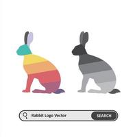 Rabbit logo design vector