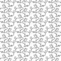 Rabbit pattern design vector