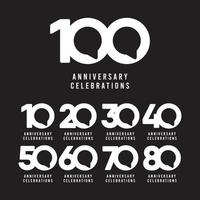 100 Years Anniversary Celebrations Vector Template Design Illustration