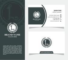 Business Card with Logo L Vector, Eps 10 vector