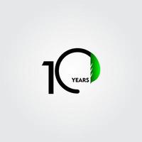 10 Years Anniversary Celebration Vector Template Design Illustration