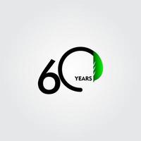 60 Years Anniversary Celebration Vector Template Design Illustration