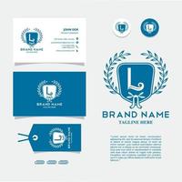 Bussiness Card with Logo L Vector, Eps 10 vector