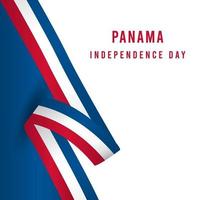 feliz día de la independencia de panamá vector plantilla diseño ilustración