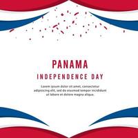 feliz día de la independencia de panamá vector plantilla diseño ilustración