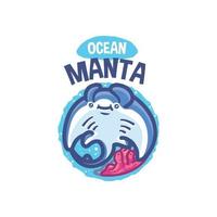 Manta Stingray Sea Creature Cartoon