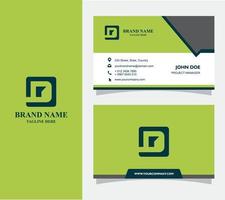 Business Card with Logo D Vector, Eps 10 vector