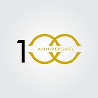 100 Years Anniversary Celebration Vector Template Design Illustration