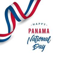 Ilustración de diseño de plantilla de vector de feliz día nacional de panamá
