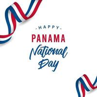 Ilustración de diseño de plantilla de vector de feliz día nacional de panamá