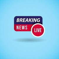 breaking news Label Vector Template Design Illustration