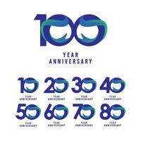 100 Years Anniversary Vector Template Design Illustration