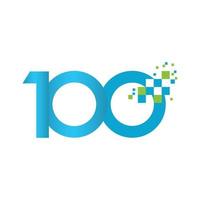 100 Years Anniversary Vector Template Design Illustration