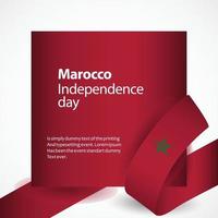 Morocco Independence Day Vector Template Design Illustration