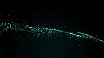 Abstract Digital Particles Field Fx Background Loop video