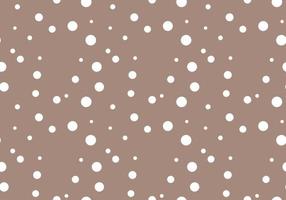 Hand drawn, brown, white color dots seamless pattern vector