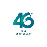 40 Years Anniversary Vector Template Design Illustration